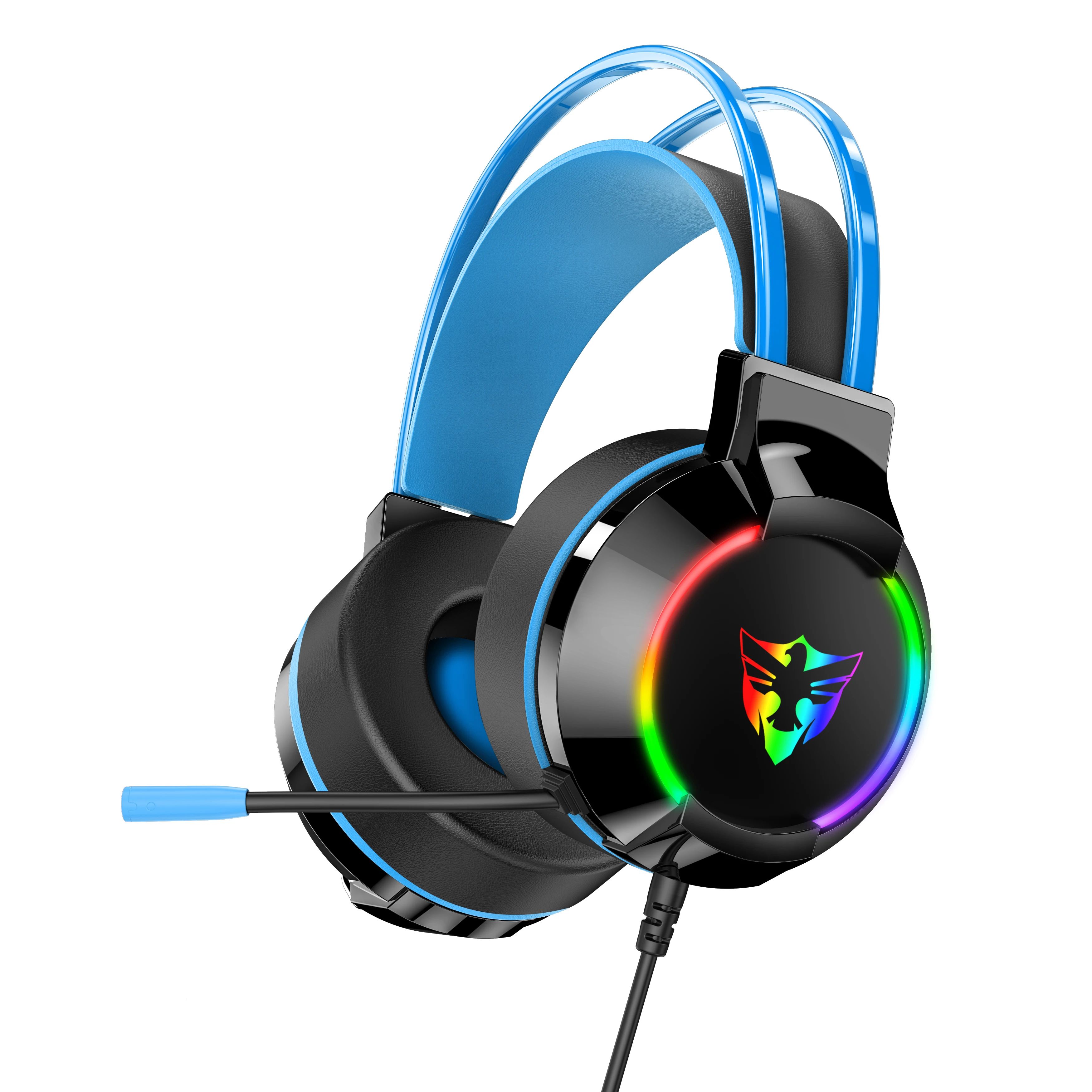 2023 popular G606 Gamer Headphone 7.1 Headset Gamer Headset Gamer Usb Headphone Rgb Gaming Headset