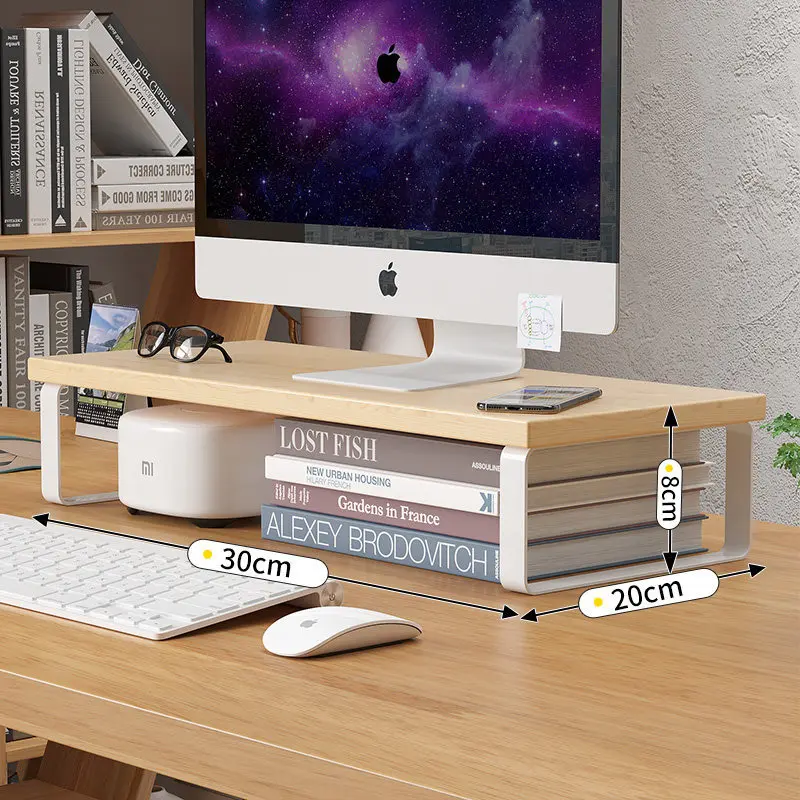 Single Laptop Computer Metal Monitor Riser Desktop Monitor Stand Riser