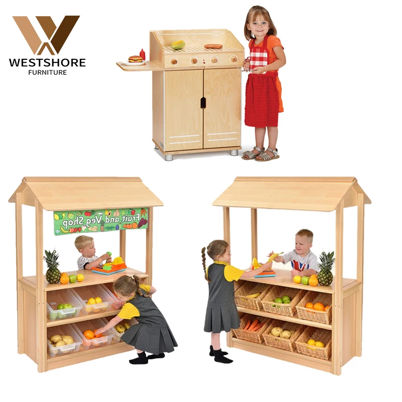 Деревянные кухонные игрушки Монтессори