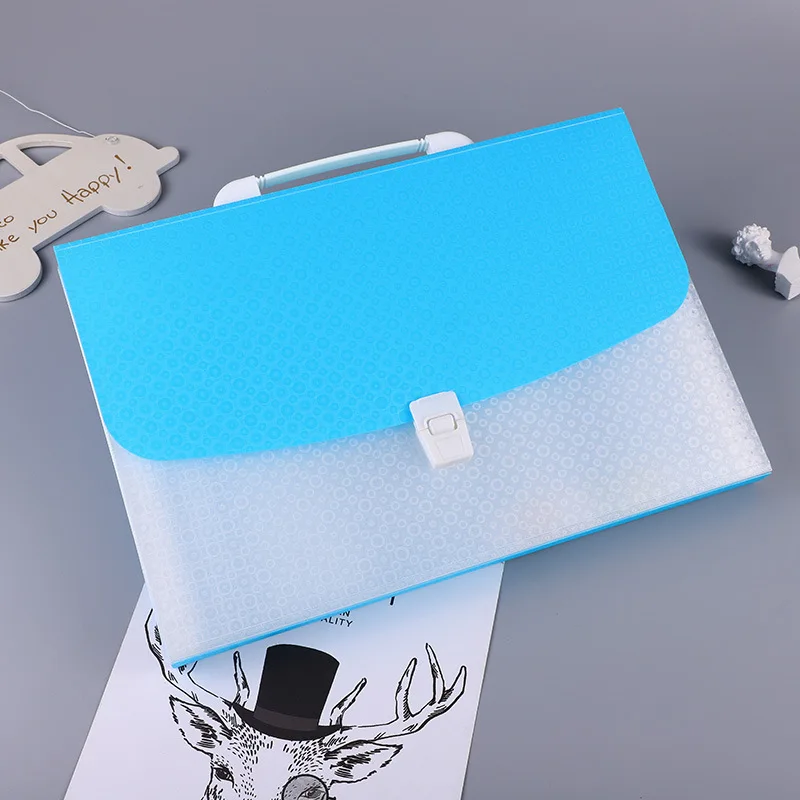 FC 13 Pockets Colorful  Multilayer Folder Plastic Expanding File Wholesale