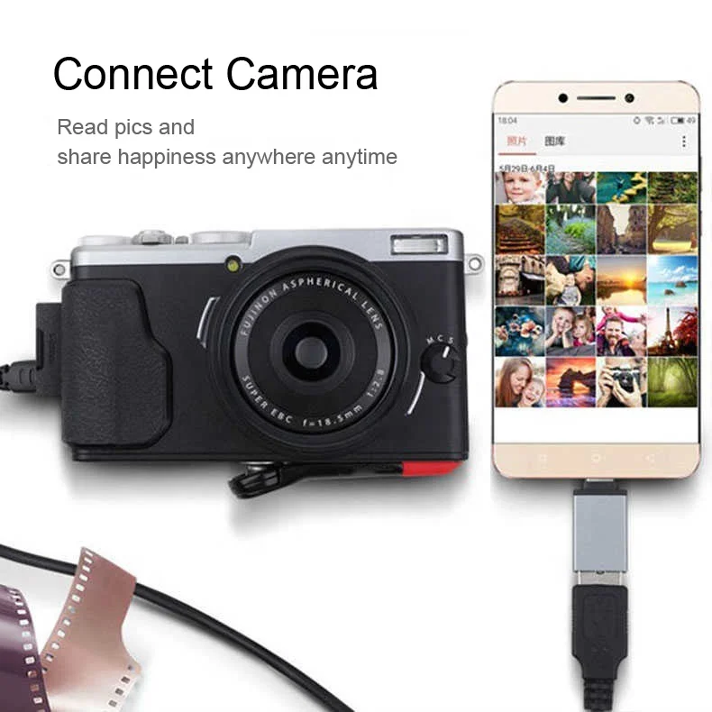 wholesale usb 3.1 type c male to USB 3.0 A female OTG adapter converter for phone