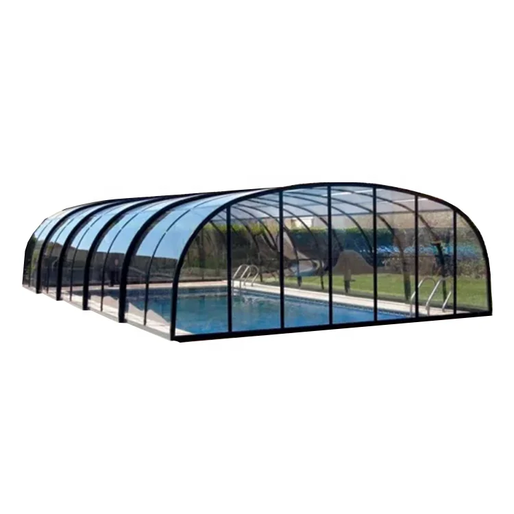 PVC swimming pool cover automatic solar outdoor factory supply inflatable aluminium spa pool enclosure cover