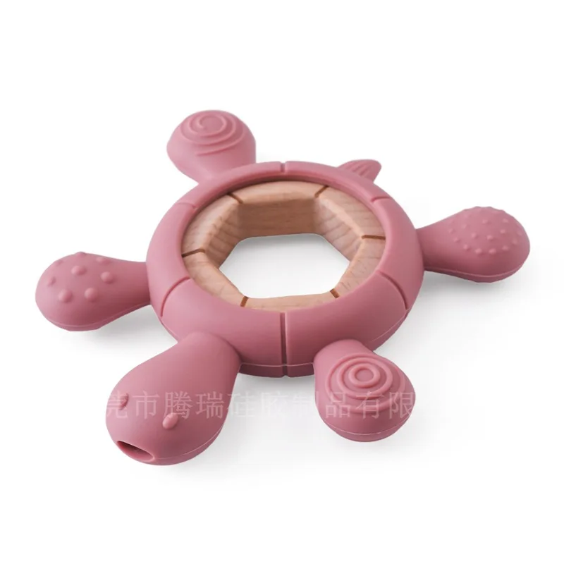 New Forest Animal Gum Silicone Bite Music Soothing Rattle Toy Baby Molar Teethers Anti-Eating Hand Product