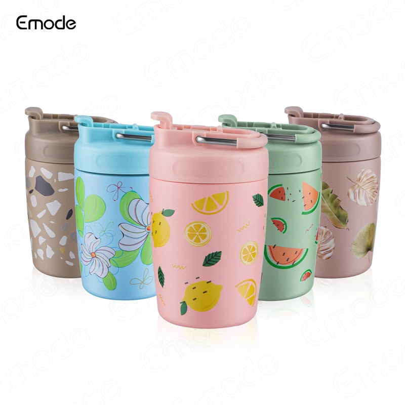 Custom Coffe Mugs Drinking Coffee, Tea, Juice Stainless Steel Bottles, Glass Double Tube Cups With Lids And Straws