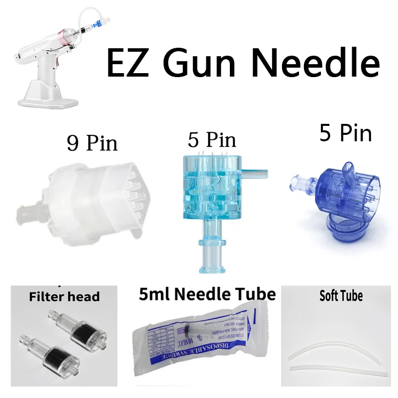 5 Pin Nano Syringe Needle For Meso Injector Mesotherapy Gun Injector Water Mesotherapy Needles Injection Mesogun Needles