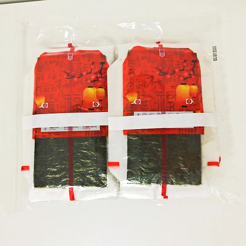 wholesale factory price with vacuum zipper bag packaging 100sheets individual sheets onigiri nori seaweed