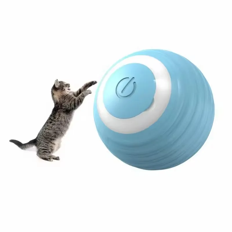Smart Cat Toys Electric Pet Ball Automatic gravity Rolling Cat Interactive Toys Rechargeable Intelligent Catnip Cat Ball Toy