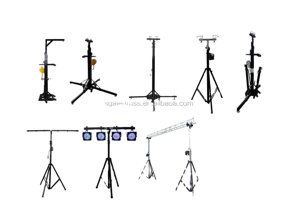 Aluminum Heavy Duty Crank Lighting Stand Speaker Truss Adjustable Lift Tower Truss Crank Stand