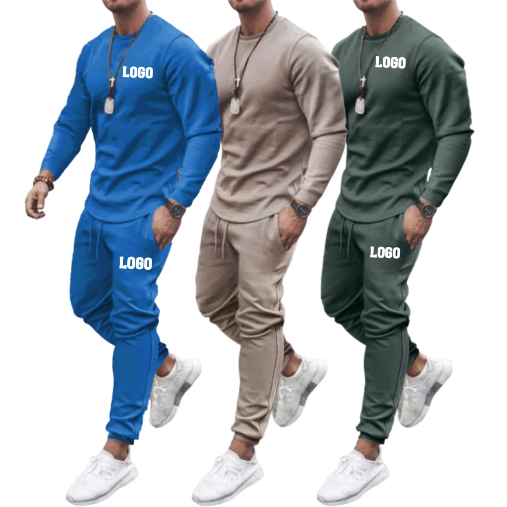 2022 Custom Logo Mens Activewear Tracksuits Set Sportswear Man Sweat Suits Track Suit Men Joggers Suits Set Wholesale