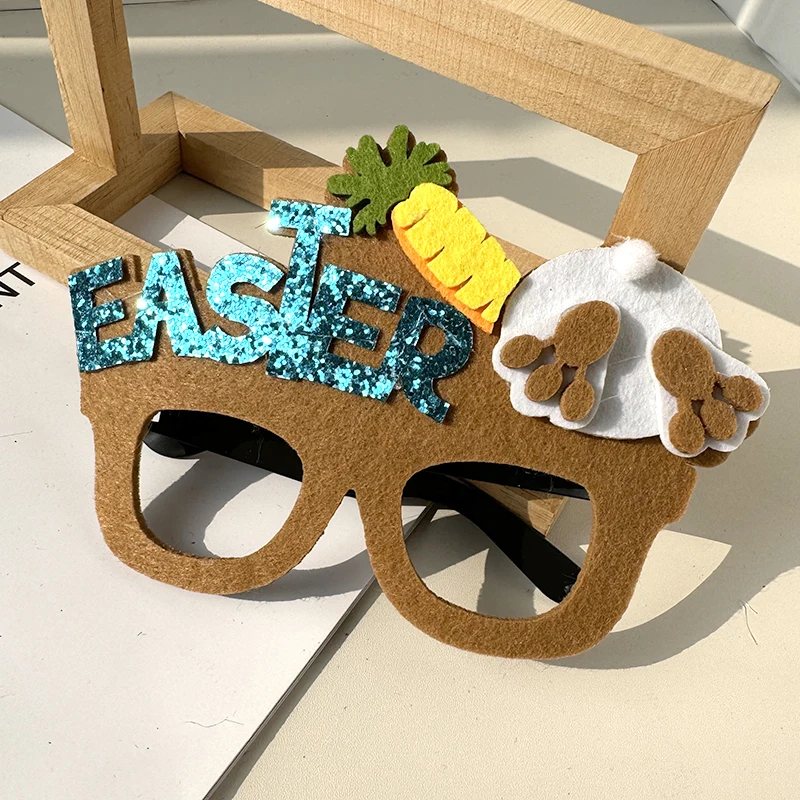 Children Easter Bunny Glasses Easter Chicken EggRabbit Eyeglass Frame party decoration lovely funny photo props party Eyeglasses