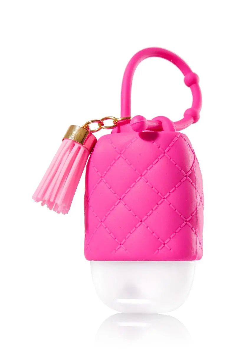 customization logo Wholesale 30ml pocketbac hand sanitizer gel with silicone holder Customized fragrance