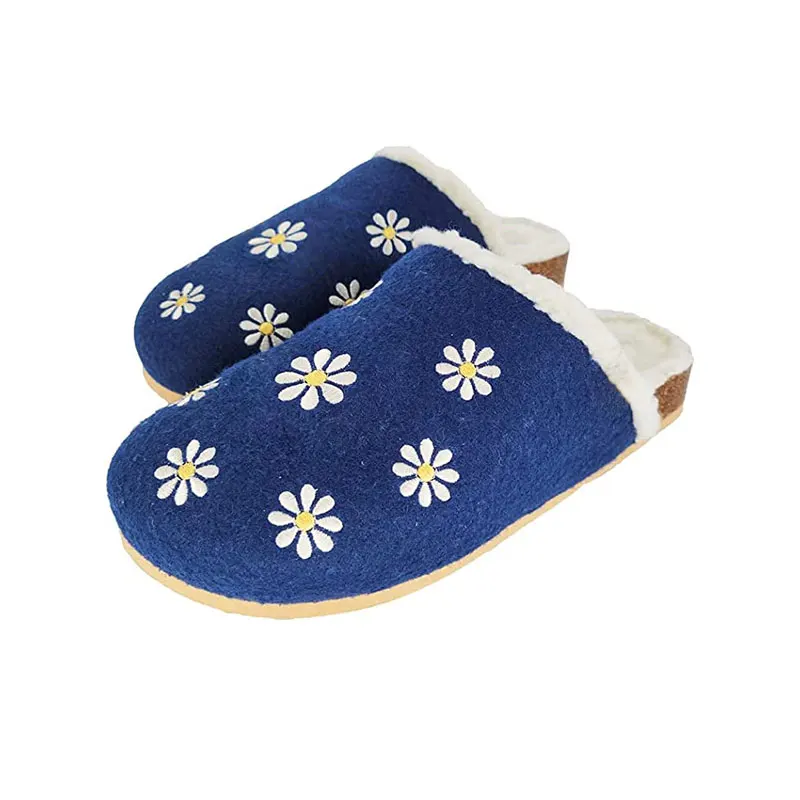 China Factory Winter Warm Lamb Wool  Baken Shoes  Indoor Outdoor  Women Slippers