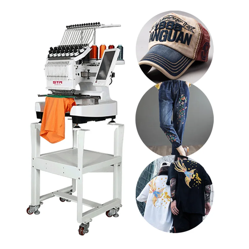 STR OCEAN Industrial Single head Barudan Bll Hsw Cnc Velles Mini Embroidery Machines Computerized