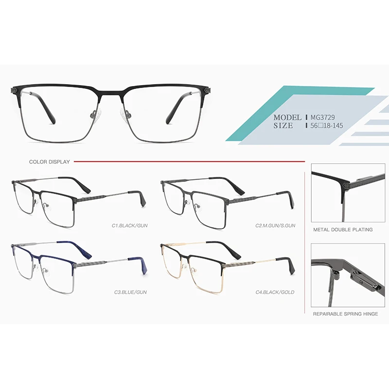 China wholesale metal eyeglasses frames all faces fit glasses frames men style optical frames