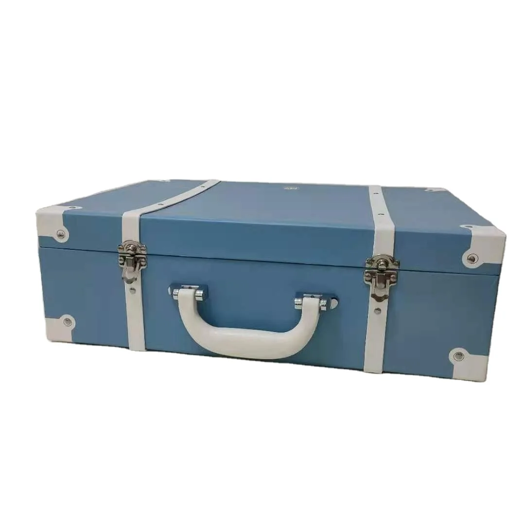 Hot-selling Decorative New Paper Suitcase Gift Boxes With metal handle
