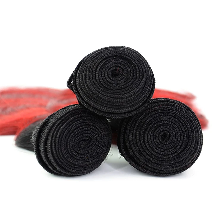 Wholesale Ombre Braiding Hair Bundles Red Color Ombre Hair Extensions Wholesale Weft Hair Extensions