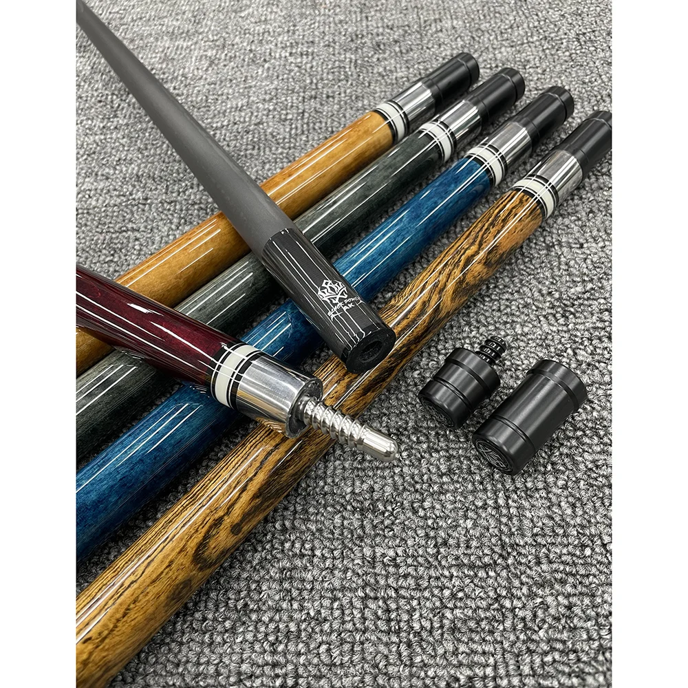 New Design Maple 1/2 Billiard Pool Cue 57inches Hard Wood maple for Sale Carbon fiber pool cue