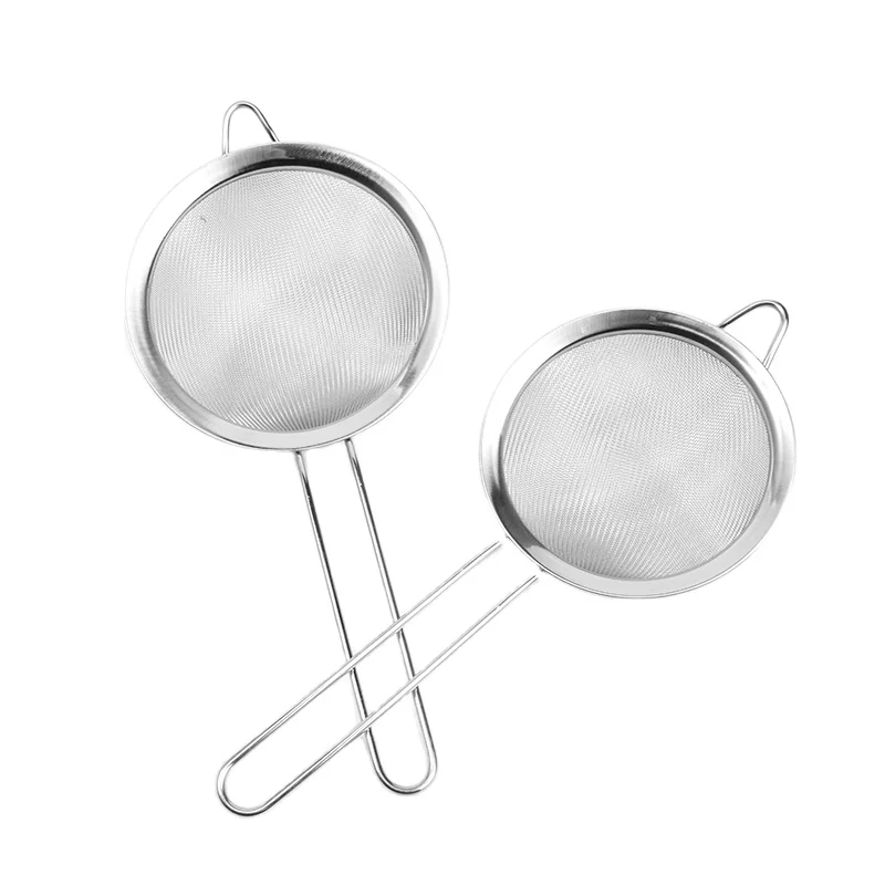 Stainless Steel Fine Mesh Wire Oil Skimmer Strainer Kitchen Multi-functional Filter Spoon Fried Food Net Kitchen Gadgets Tool