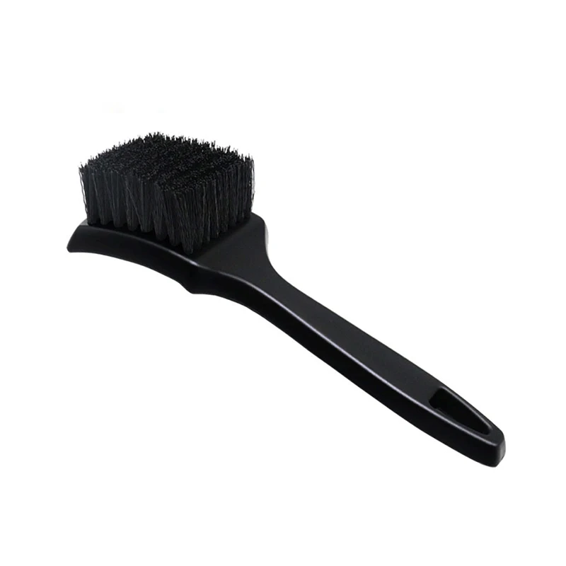 Factory outlet sale car bristle wheel cleaning brush tire brush with handle for cleaning tires