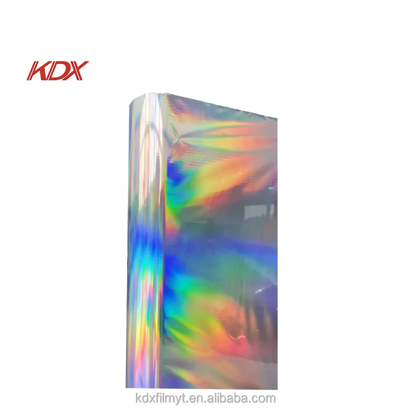 New Product Kdx Factory Made Printable Bopp Pet Holographic Thermal Film Laser Holographic Thermal Film Thermal Laminating Film