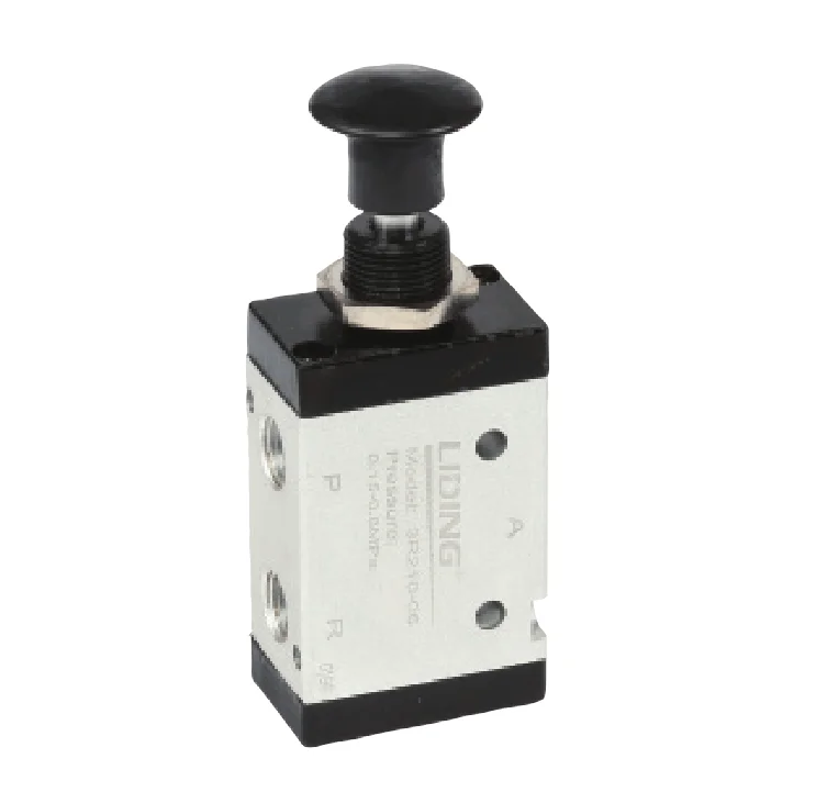 
Pneumatic Push Button Mechanical Switch Hand Control Valve Push Pull Solenoid Valve 