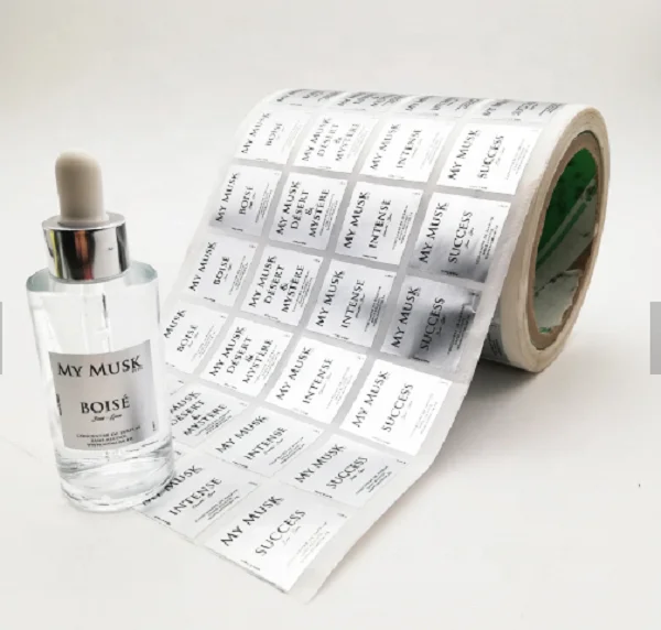 
Personalized reflective tear-resistant silver PET sticker for filter element 