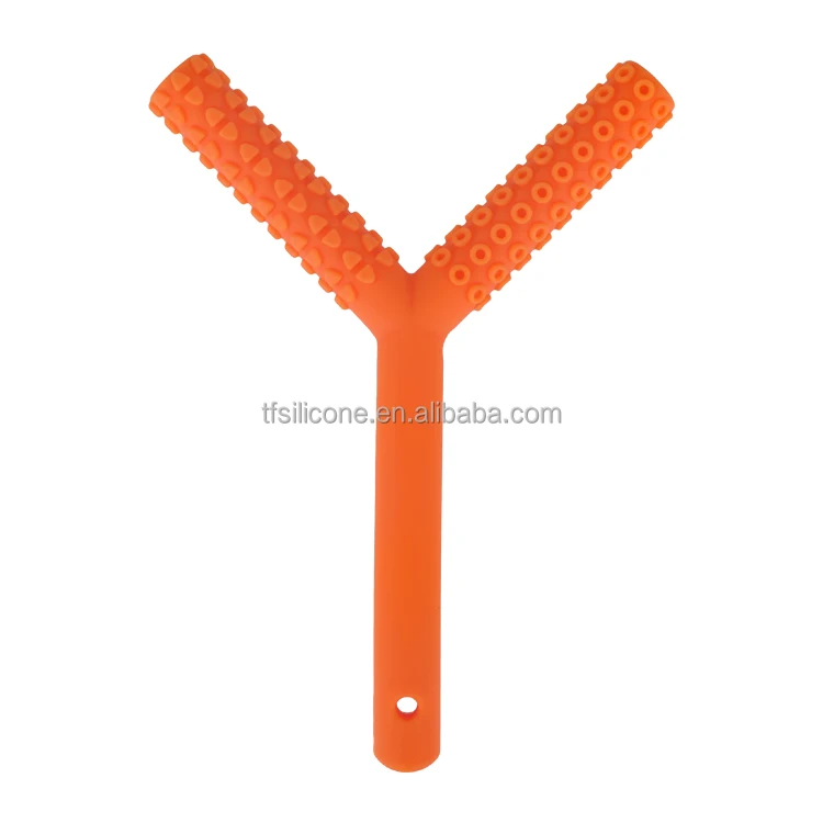 Factory Custom Different Soft Textures CPC Teething Sensory Chew Molar Toy Silicone Hollow Teether Tubes for Infant and Toddlers