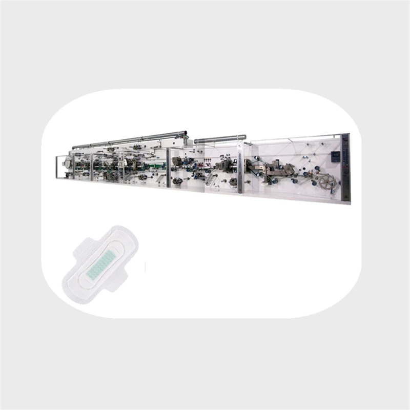 Female sanitary napkin pads servo design making machine