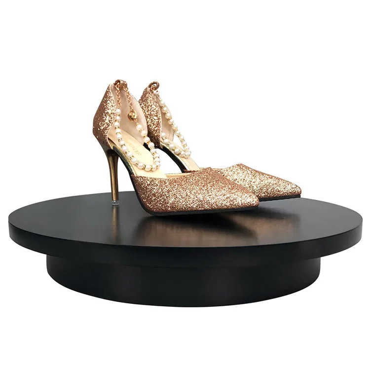 Automatic Photography Turntable 40cm 15.7in Knob Control Speed 360 Degree Product Shooting Electric Rotating Display Stand