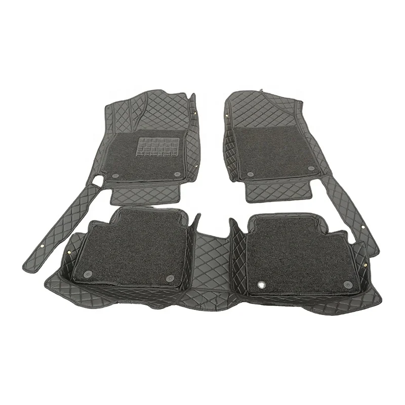 2024 Customized Color VV Pattern Car Mat All Weather Waterproof All Weather 7D Leather Car Floor Mat Use For ELANTRA 2020 CN7