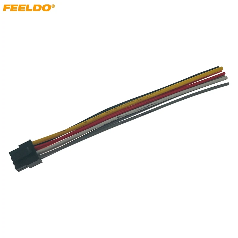 Черный Универсальный автомобильный провод, 8-контактный разъем для автомобильного DVD CD Радио Стерео провод, переходник