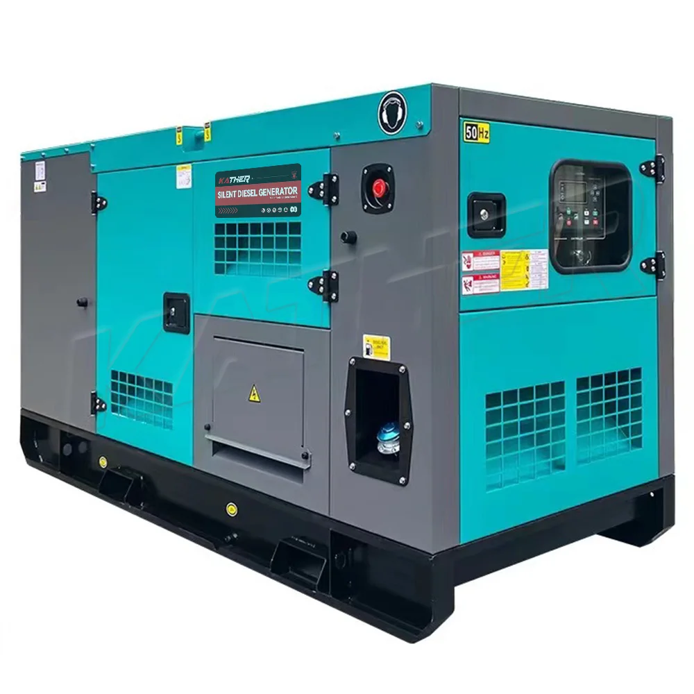 15kw 20kw 50kva 80kw 100kw 200kw 400kw 500kw Silent Diesel Generators Cummings Weichai Doosan Ricardo Power Engine Super Quiet