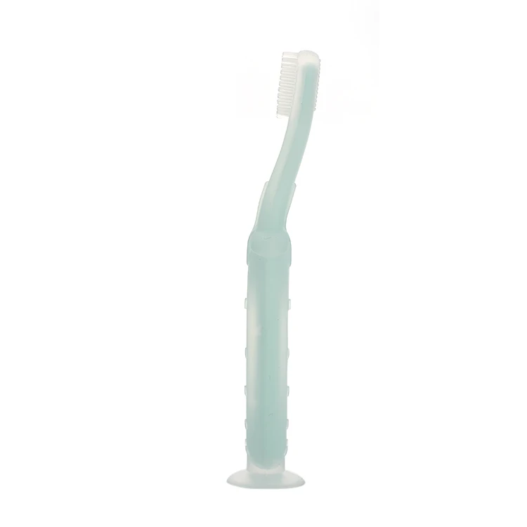  New Products Custom 100% food Grade Silicone Safety Reusable Baby Toothbrush for Kids