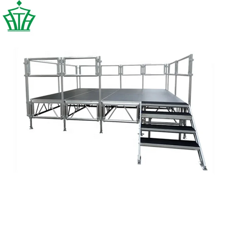 Wooden Stage Portable Podium Outdoor Adjustable Performance Stage