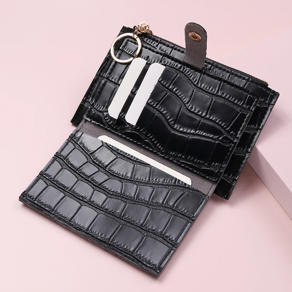 OEM/ ODM 2025 Новый Модный женский кошелек короткий держатель для карт маленький женский кошелек брелок Женский мини-клатч тонкий кошелек