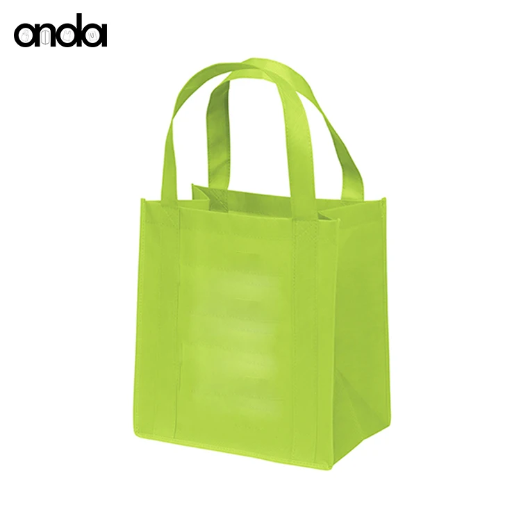 Promotional Cheap Custom Logo Print heat press Non Woven Eco Friendly Reusable Shopping advertisement Bag hand bags
