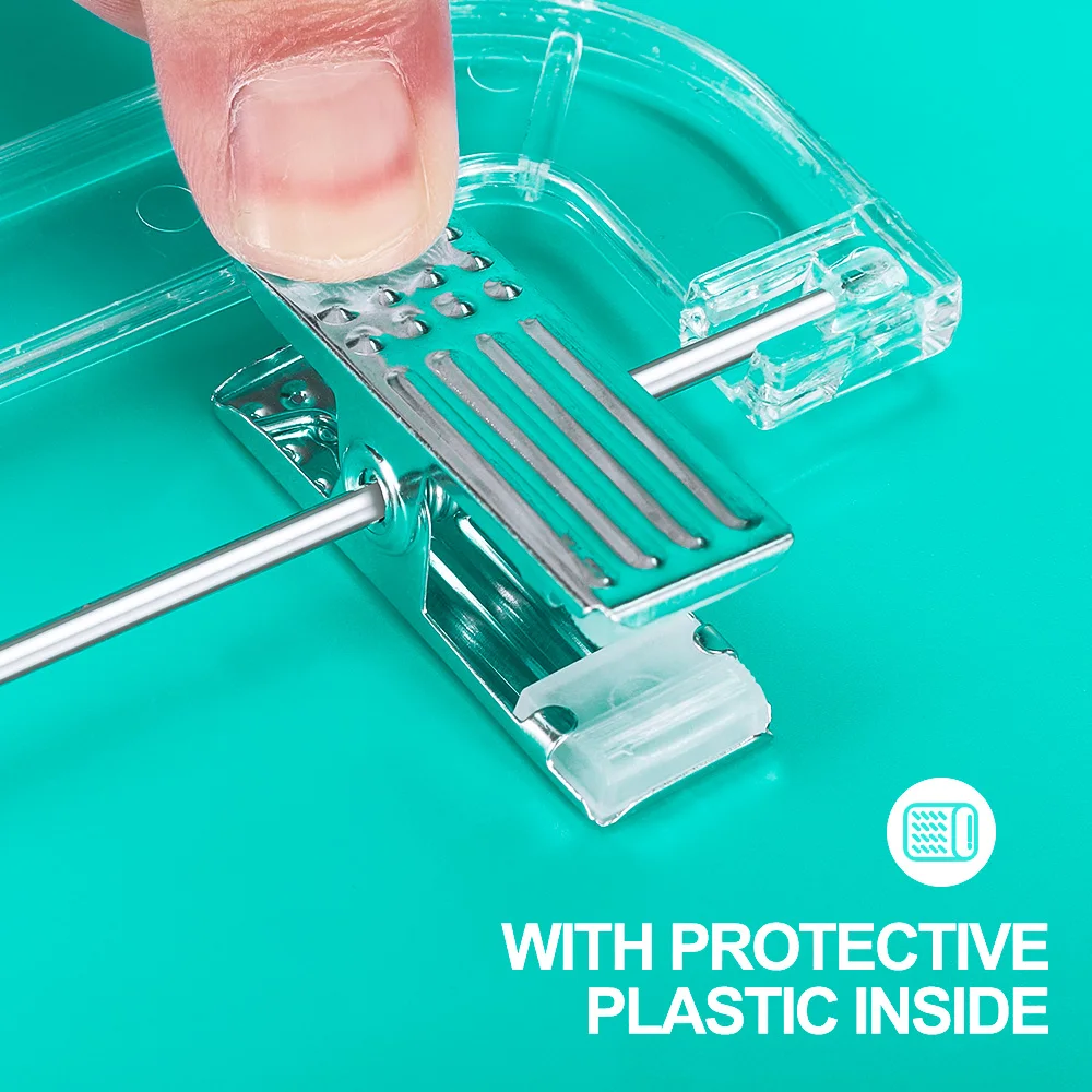 Wholesale Clear Plastic Hanger For Pant Skirt With Clips