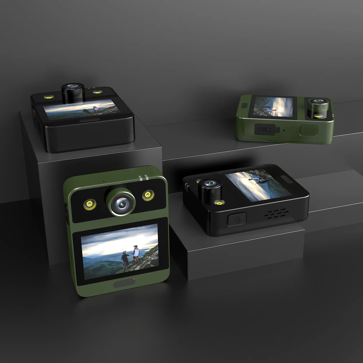 2023 SJCAM Wifi  2.33' Screen New 4K 16MP Body Worn Camera 128GB 2 LED Light 2650mAh Remote Control Law enforcement device