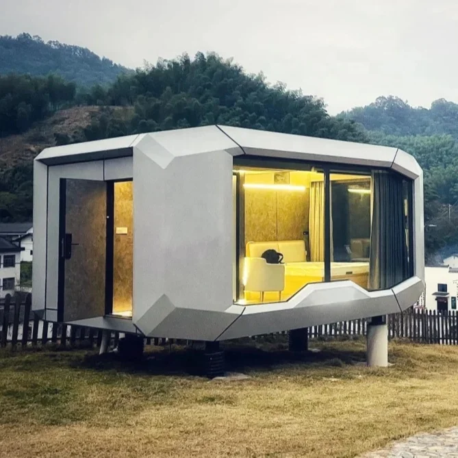 Steel Structure 2 3  bedroom Prefabricated Tiny House Casa Modular Prefabricada Home Maison Conteneur Camp Capsule Prefab House
