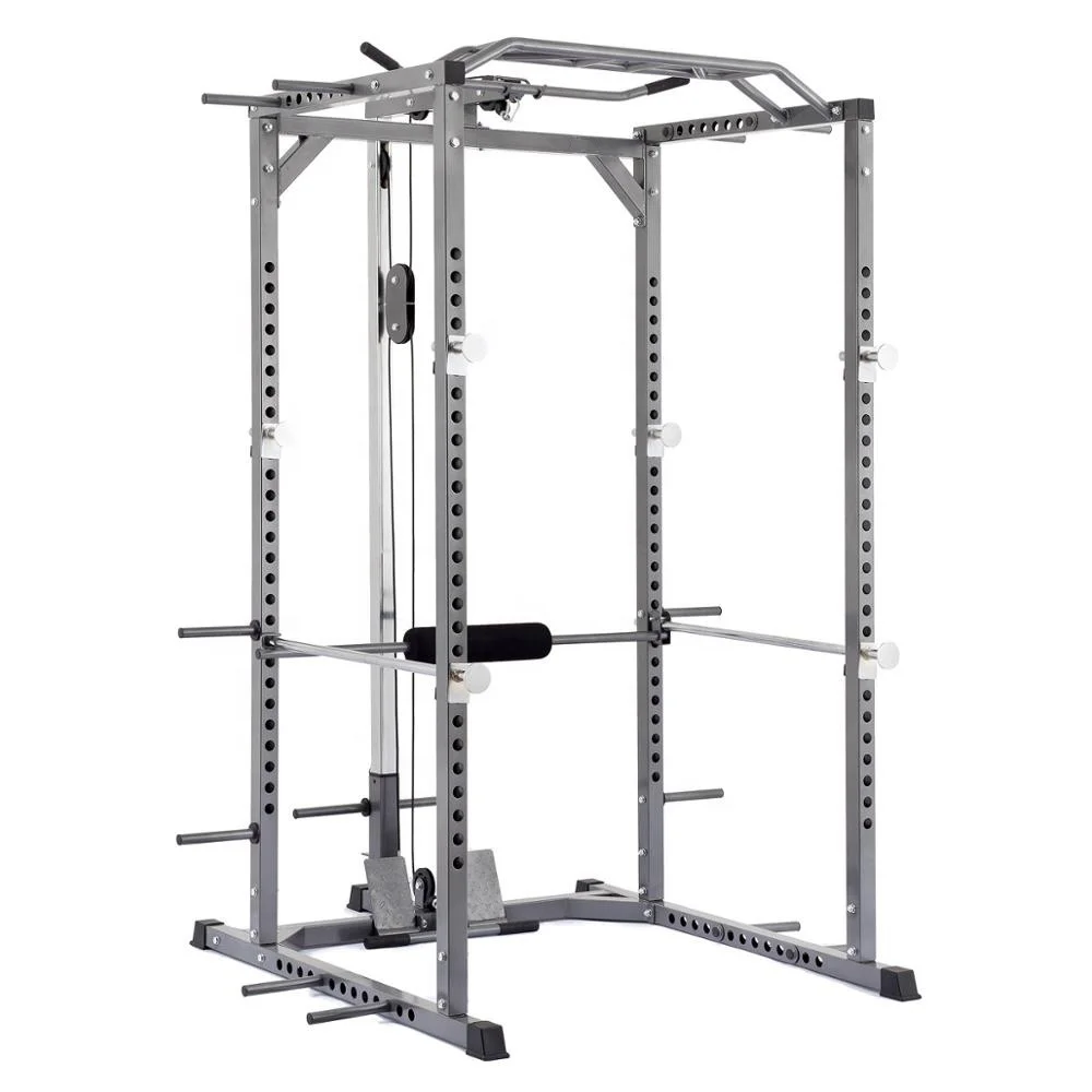 
Linefar Fitness Gym Equipment Power Squat Rack With Lat Pull Down Power Cage 