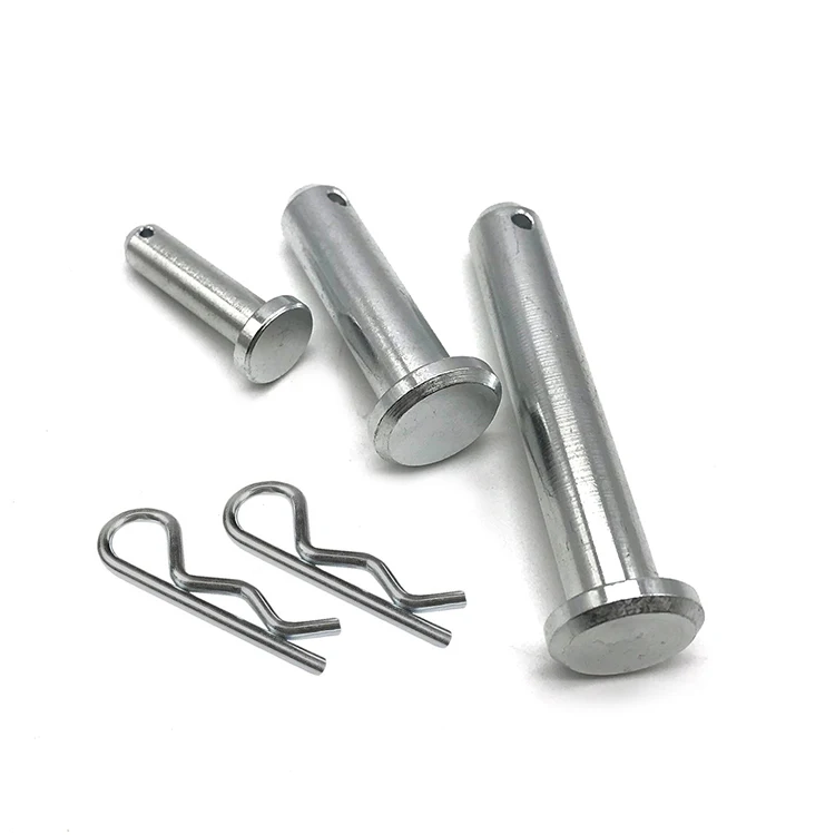 China wholesale price CNC 6mm 24mm high tensile clevis lock pin hole adjustable with head stainless steel clevis pin