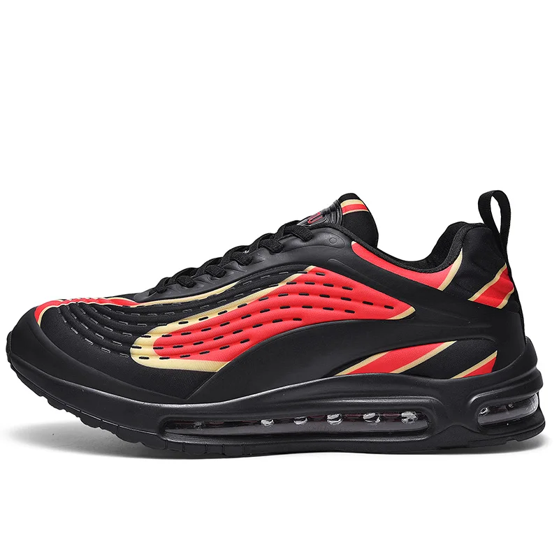 ODM OEM wholesale plus size elastic cloth upper air cushion sneakers for men sports shoes for men tennis shoes