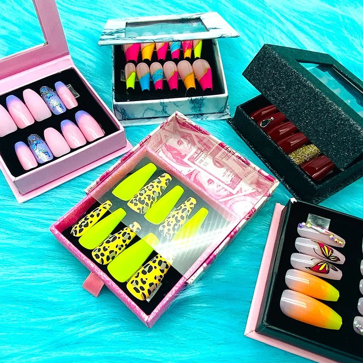 
Tstory 2021 Acrylic nail kit professional dropshipping press on nail faux ongle custom stick on nails 