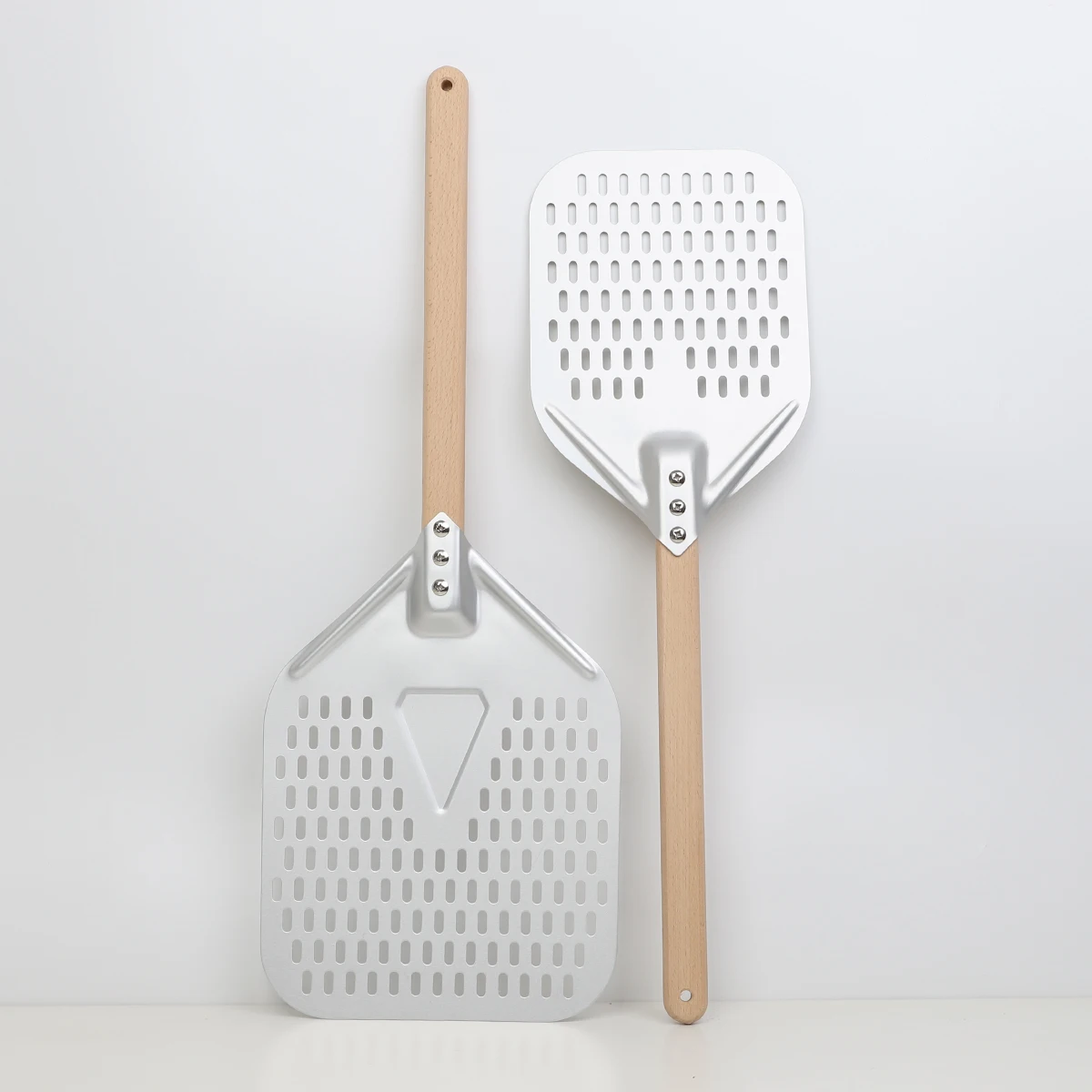 8-inch square punching pizza peel bag shovel baking flip shovel Processing custom OEM ODM