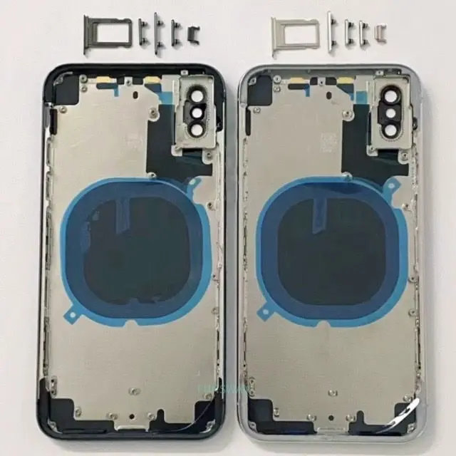 Сменная Высококачественная задняя крышка батарейного отсека для Iphone X XS Max XR полноразмерная средняя рамка корпуса