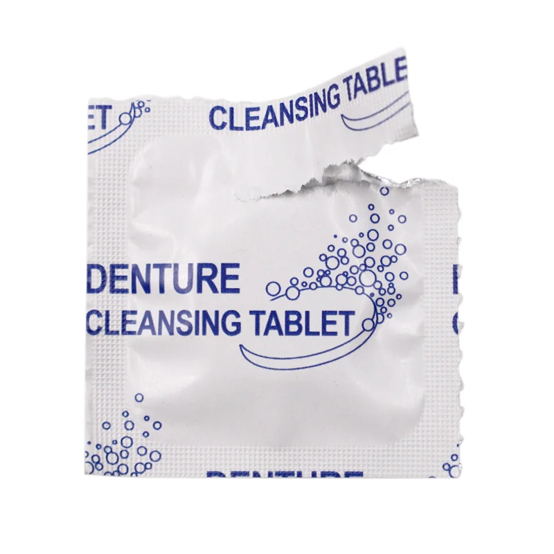 Minty Fresh and Clean Removes Odor & Plaque Denture Cleaning Tablets for Dental Appliances