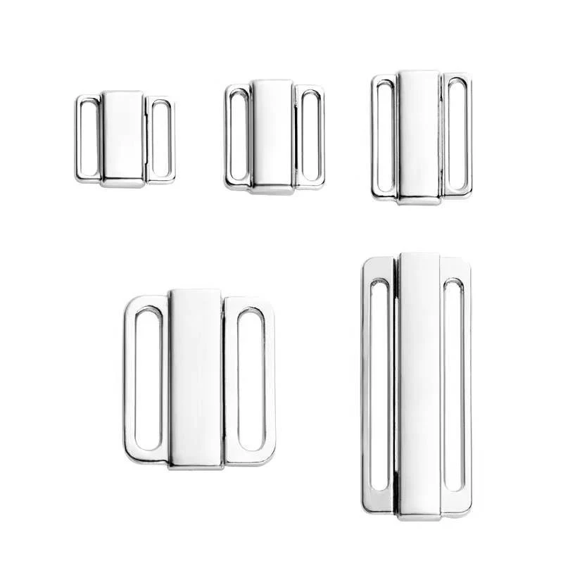 ABPF hot selling customized size metal zinc color bra clip belt closure buckles