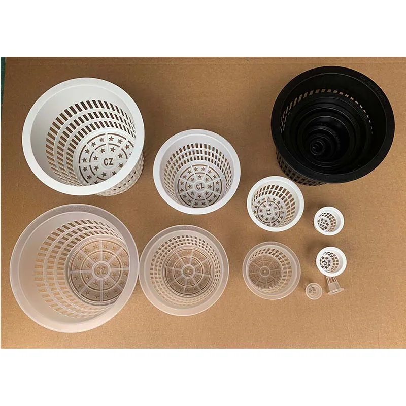 Cz Garden Hydroponics Net Pot for Aquaponics Plastic Slotted Mesh Pots 1 inch 2 inch 3 inch 4 inch 5 inch 6 inch 8 inch