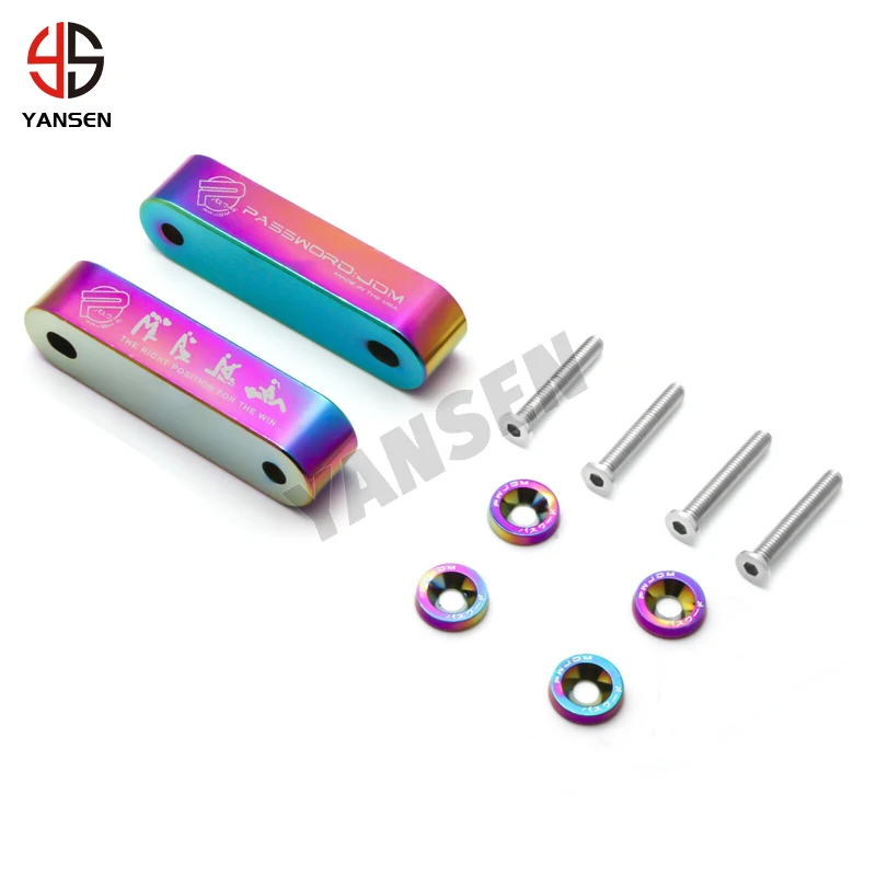 JDMPASSWORD Hood Vent Spacer Riser Kit For Honda Civic EK EF Acura Integra jdm accessories