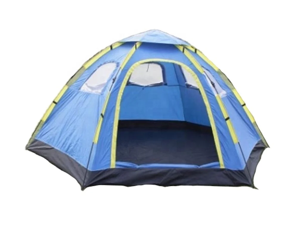 Camping instant with carry bag 6 person hiking silver fabric for 6 person tent